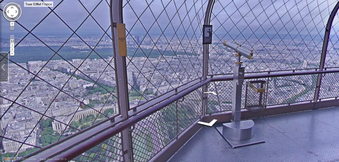 View from the 2nd floor of the Eiffel Tower