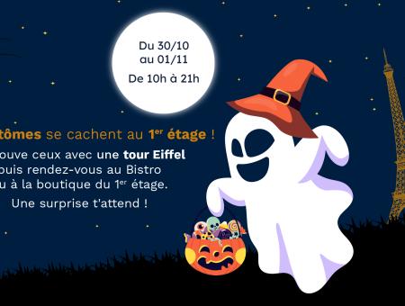 Affiche des fantômes se cachent au 1er étage de la tour Eiffel